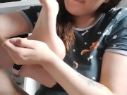 Perverses Mädchen riecht, leckt und spuckt auf ihre Füße  11/16