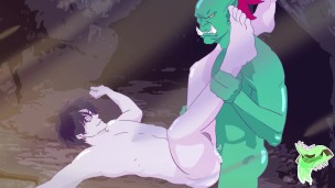 ORC FUCKS HUMAN IN CAVE
