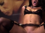 Striptease and sex with bot brunette Megan Rain 15/16