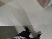 My horny neighbor sucks my cock and fucks me in the elevator 2/16