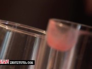 Trio and intense Double Penetration with a busty brunette 1/16