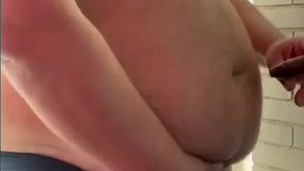 Huge belly & hidden dick