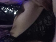 PINK HAIRED GIRL PUTTING FINGERS INTO OIL-FULL PUSSY AND FUCKING HER SMOOTHY ASS 1/16