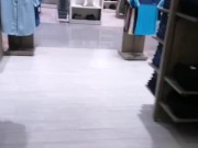 Risky Fitting Room Quickie - ALAM NILA SA LABAS pero Tuloy pa din sa kantutan - Pinay Cumswallow 16/16