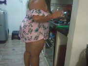 looking for the babysitter when she is in the kitchen 5/16