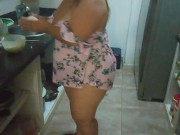 looking for the babysitter when she is in the kitchen 7/16