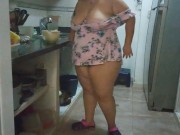 looking at the babysitter's short pink dress and see how she shows 11/16