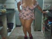 looking at the babysitter's short pink dress and see how she shows 16/16