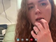 Secretly Cucking You With BBC Over FaceTime - Blowjob/Fuck/Facial - BustySeaWitch 2/16