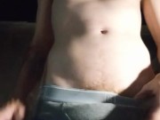 Enjoying my big cock outdoors  4/16