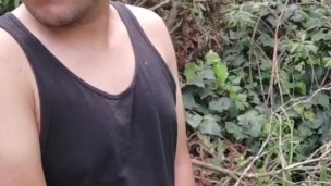 I got caught jerking off outdoors