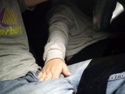 Nerdy step sister sucks me dry in car parking lot after a night out 1/16