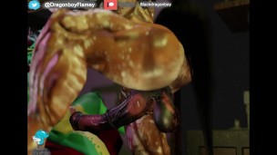 Dragonboy and Big Horse Furry Gay Muscle v1