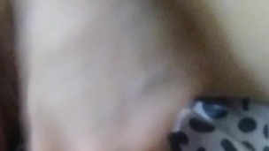 Ramming a thick vibrator into my tight pussy