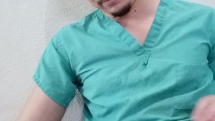 Handsome nurse needs your help to relax