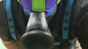 Pup cums on toy and shoves it down his muzzle. Onlyfans @pup_granger