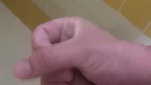 Jacking off in the shower