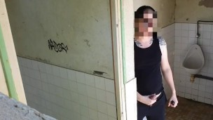 Exhib Risky Masturbation Public, Extreme Cum, Cock Pierced and tattoo