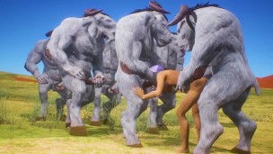 Furry with huge horse dildos | gay wild life | double furry anal
