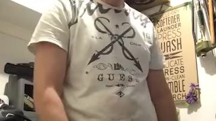 Playing with cock