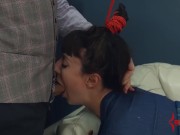 Milk enema recipient and throat fucked teen babe submits to her powerful master 4/16