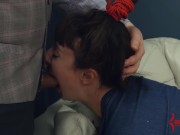 Milk enema recipient and throat fucked teen babe submits to her powerful master 5/16