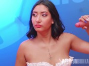 Premiumbukkake - Massive bukkake experience for a twisted brunette with a tight bod! 3/16