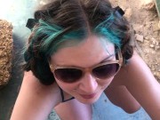 Outdoor handjob in abandoned resort houses near the Sea 10/16