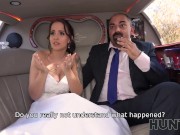HUNT4K. Bride permits husband to watch her having ass scored in limo 3/16
