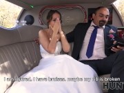 HUNT4K. Bride permits husband to watch her having ass scored in limo 4/16