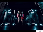 Japanese chick destroyed by hot russian redhead 7/16