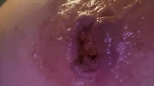 Close up anal with dildo and gape!