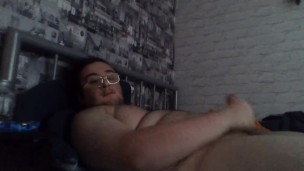 chubby bear belly stuff + wank