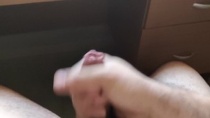 Big Uncut Guy Masturbates to Orgasm