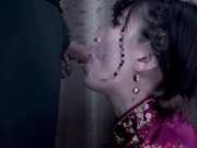 後輩女子大生にチャイナドレスでフェラと口内射精してもらいました♡ 8/16