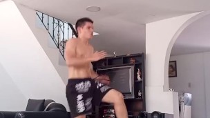 Follando despues de entrenar