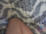 POV with Sophia Leone blowjob and stroking dick with feet - footjob pov gfe 14/16