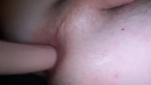 Twink fucks himself with dildo 