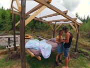 Sex in a swinging pergola - RosenlundX - 4K 1/16