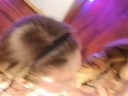 Cumming dildo blows massive loads all over huge tit whore 12/16