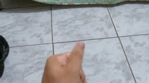 Brazilian cumshot, a lot of cum, masturbate.