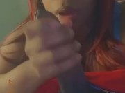 Crazy blow job from red head  6/16