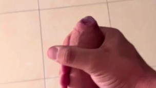 Jerking off after training…