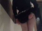 GOLDEN RAIN FROM GIRL IN DRESS 