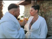 Fucked on the street in the trunk of the car 15/16