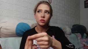 Cuckold humiliation dirty talk and JOI on Russian from your hot girlfriend Evelyn