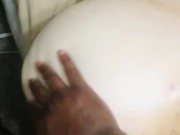 Just playing with her water melon 🍉 ass! Smdh built like a sista! 6/16