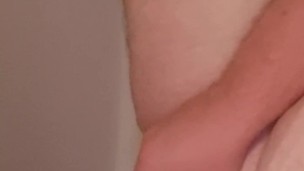Chubby play with toy in ass and cum like a girl