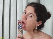 nipple pierced teen Katty West toying her tight cunt under water 5/16