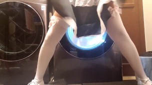 Maid finds work in laundry room